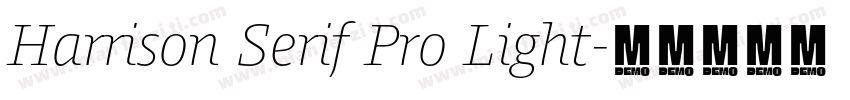 Harrison Serif Pro Light字体转换